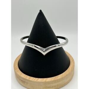 Avon Silver Tone V Bangle